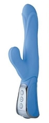 Голубой вибромассажёр Vibe Therapy Exaltation - 23 см. - фото, цены
