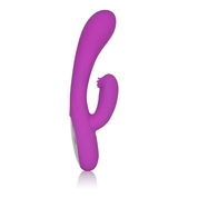 Фиолетовый перезаряжаемый вибромассажер Embrace Massaging G-Tickler - фото, цены