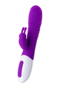 Фиолетовый вибратор Jos Taty с пульсирующими шариками - 21,5 см. - фото, цены