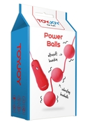 Красные вагинальные шарики с вибрацией Power Balls - фото, цены