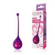 Фиолетовый вагинальный шарик со смещенным центром тяжести Cosmo - фото, цены