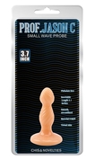 Телесная анальная втулка на ножке Small Wave Probe - 9,3 см. - фото, цены