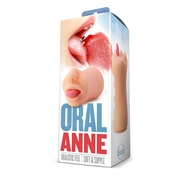 Телесный мастурбатор-ротик с язычком Oral Anne - фото, цены