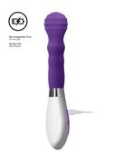 Фиолетовый вибромассажер Alida - 21 см. - фото, цены