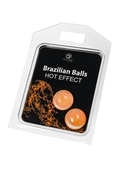 Набор из 2 шариков с массажным маслом Brazilian Balls с разогревающим эффектом - фото, цены