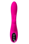 Ярко-розовый тройной вибростимулятор Spanky - 21 см. - фото, цены