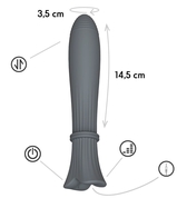 Темно-серый пульсатор Gita - 20 см. - фото, цены