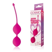 Ярко-розовые вагинальные шарики Cosmo - фото, цены
