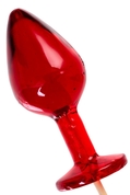 Красный леденец в форме большой анальной пробки со вкусом виски - фото, цены