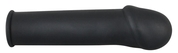 Чёрная удлиняющая насадка для пениса Rebel - 16 см. - фото, цены