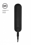 Черная перезаряжаемая вибропуля 7 Speed Rechargeable Bullet - 7,7 см. - фото, цены