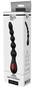 Черный вибромассажер для анальной стимуляции Anal Flexi Beads - 21 см. - фото, цены