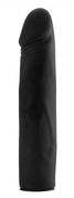 Чёрный страпон Deluxe Silicone Strap On 10 Inch - 25 см. - фото, цены