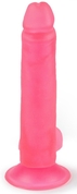 Розовый фаллоимитатор-реалистик на присоске - 16,5 см. - фото, цены