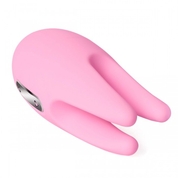 Розовый вибростимулятор клитора Cookie с подвижными щупальцами - фото, цены