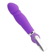 Фиолетовый вибратор Alice 20-Function Penis Vibe - 17,5 см. - фото, цены