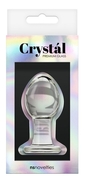 Прозрачная анальная пробка Crystal Medium - 7,6 см. - фото, цены