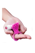 Розовый вибростимулятор с петлями для пальцев See You Fingering Pink - фото, цены