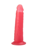 Розовый фаллоимитатор на подошве в виде присоски - 16,5 см. - фото, цены