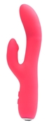 Розовый вибромассажер VeDO Rockie с клиторальным отростком - 21,9 см. - фото, цены