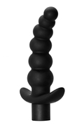 Чёрная анальная ёлочка с вибрацией Ecstasy - 14 см. - фото, цены
