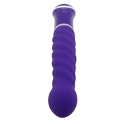 Фиолетовый спиралевидный вибратор Ecstasy Charismatic Vibe - 20,7 см. - фото, цены