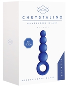 Синяя анальная пробка Chrystalino Tickler - 12 см. - фото, цены