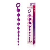 Фиолетовая фигурная анальная цепочка Cosmo - 32 см. - фото, цены