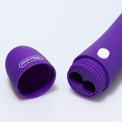Фиолетовый классический вибратор с 12 режимами вибрации - 17 см. - фото, цены