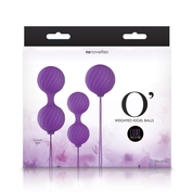 Набор фиолетовых вагинальных шариков Luxe O Weighted Kegel Balls - фото, цены