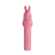 Нежно-розовый вибростимулятор в форме кролика Gerardo - фото, цены