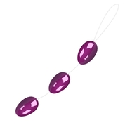 Фиолетовые анальные шарики на связке - фото, цены