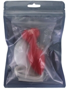 Красная анальная пробка Rose с пультом ду - фото, цены