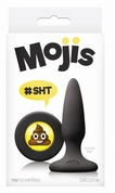 Черная силиконовая пробка Emoji Sht - 8,6 см. - фото, цены