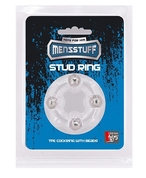 Эрекционное кольцо с 4 бусинами Menzstuff Stud Ring Clear - фото, цены