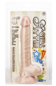 Реалистичный фаллоимитатор G-girl Style 8inch Dong With Suction Cup - 20 см. - фото, цены