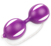 Фиолетовые вагинальные шарики с петелькой - фото, цены