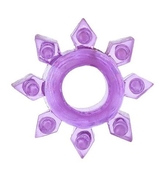 Фиолетовое гелевое эрекционное кольцо-звезда - фото, цены