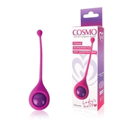 Ярко-розовый вагинальный шарик со смещенным центром тяжести Cosmo - фото, цены