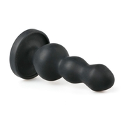 Черная анальная ёлочка Beaded Cone - 10,5 см. - фото, цены