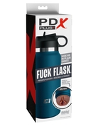 Смуглый мастурбатор-вагина в синей колбе F*ck Flask - фото, цены