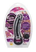 Чёрная вибровтулка-фаллос Erotic Loop Tuggers Hard Core - 11,4 см. - фото, цены