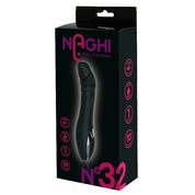 Черный вибратор Naghi No.32 - 15 см. - фото, цены