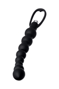 Черная анальная цепочка A-toys с вибрацией - 34 см. - фото, цены