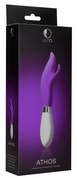 Фиолетовый вибратор-кролик Athos - 22 см. - фото, цены