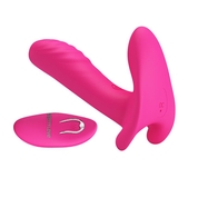Розовый мультифункциональный вибратор Remote Control Massager - фото, цены