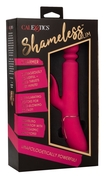 Ярко-розовый вибратор с поступательными движениями Shameless Slim Charmer - 22,75 см. - фото, цены