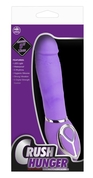 Фиолетовый вибромассажёр Crush Hunger - 17,5 см. - фото, цены