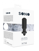 Анальный вибростимулятор Sono №56 - 10 см. - фото, цены