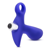 Синий стимулятор простаты с ручкой-кольцом Performance Prostimulator 02 - фото, цены